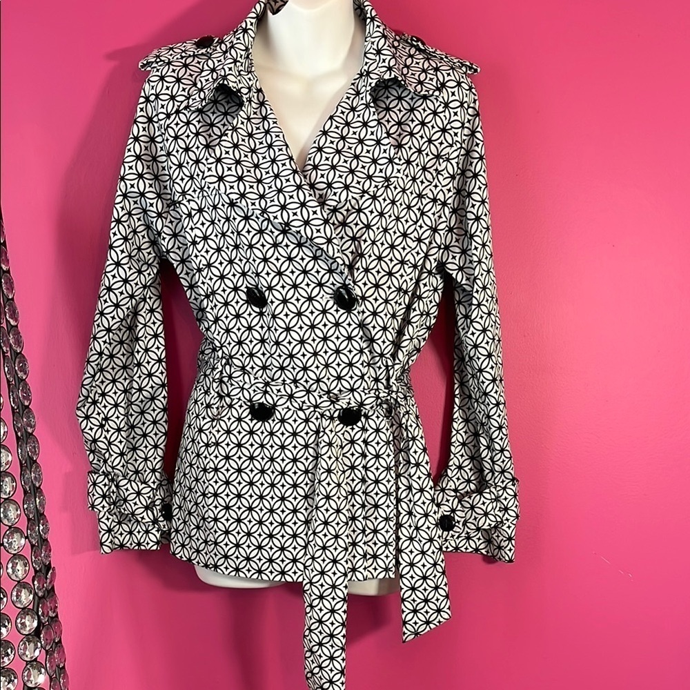 Scott Taylor geometric design double breasted jacket